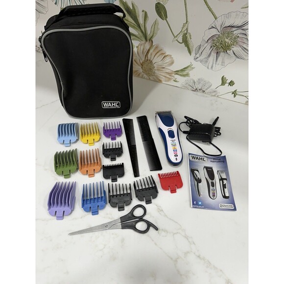 Wahl Clipper Pro Complete Haircutting Groom Kit with Easy Color Coded Guide Comb - Picture 1 of 8